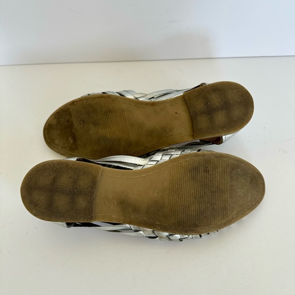 Huarache silver leather sandal flats - Picture 11 of 11